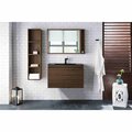 James Martin Vanities 31.5'' Single Vanity, Mid-Century Walnut w/ Charcoal Black Composite Stone Top 805-V31.5-WLT-CH